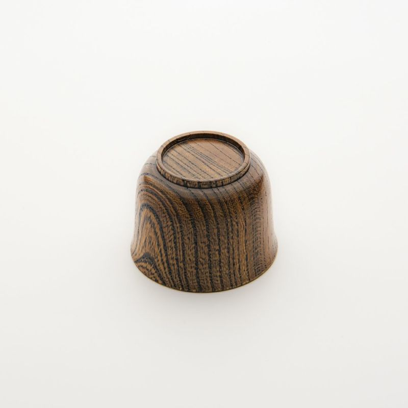 Keyaki Sake Cup (Tall) with Wiped Lacquer