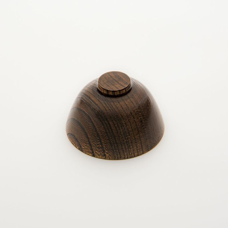 Zelkova Sake Cup (Modern) with Wiped Lacquer
