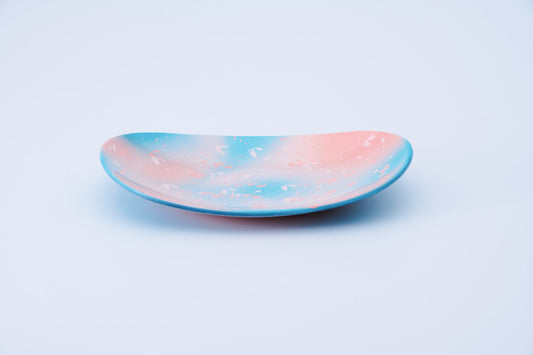 iroikoi Oval Plate Cherry Blossoms on the Lake
