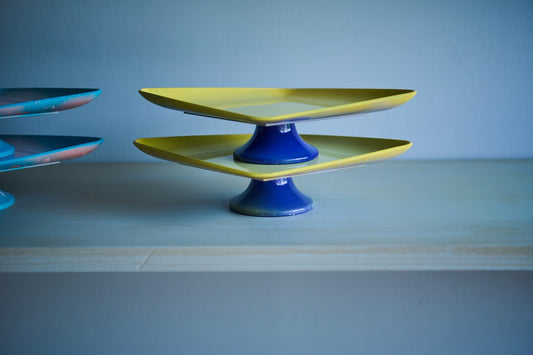iroikoi Diamond-shaped high-pedestal tray Traveler's light