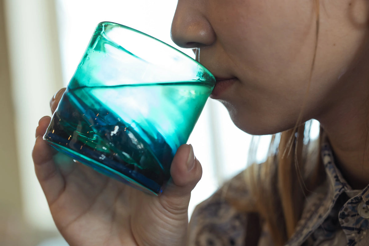 20 Irabuchaa Striped Moulded Rock Glass