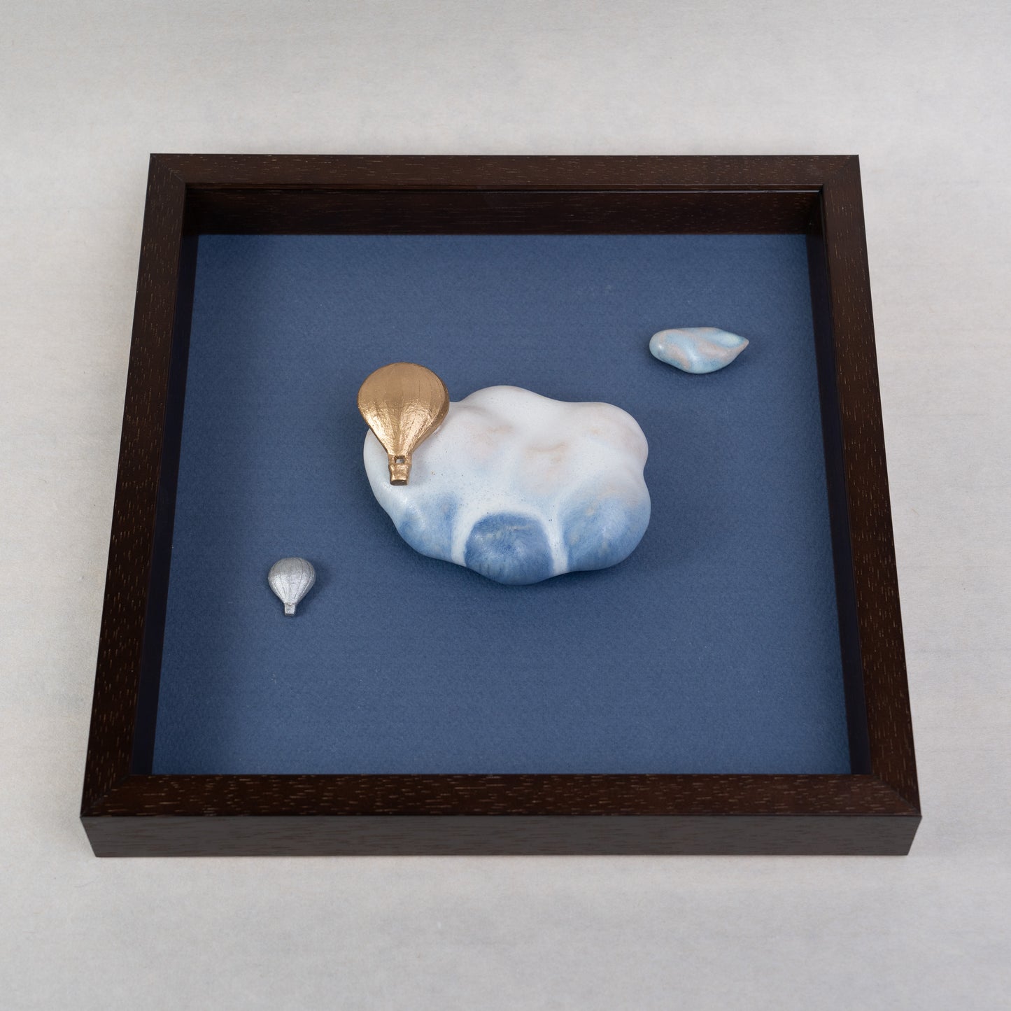 【伴 善雄】27_額装「 Baloon 」(Navy)