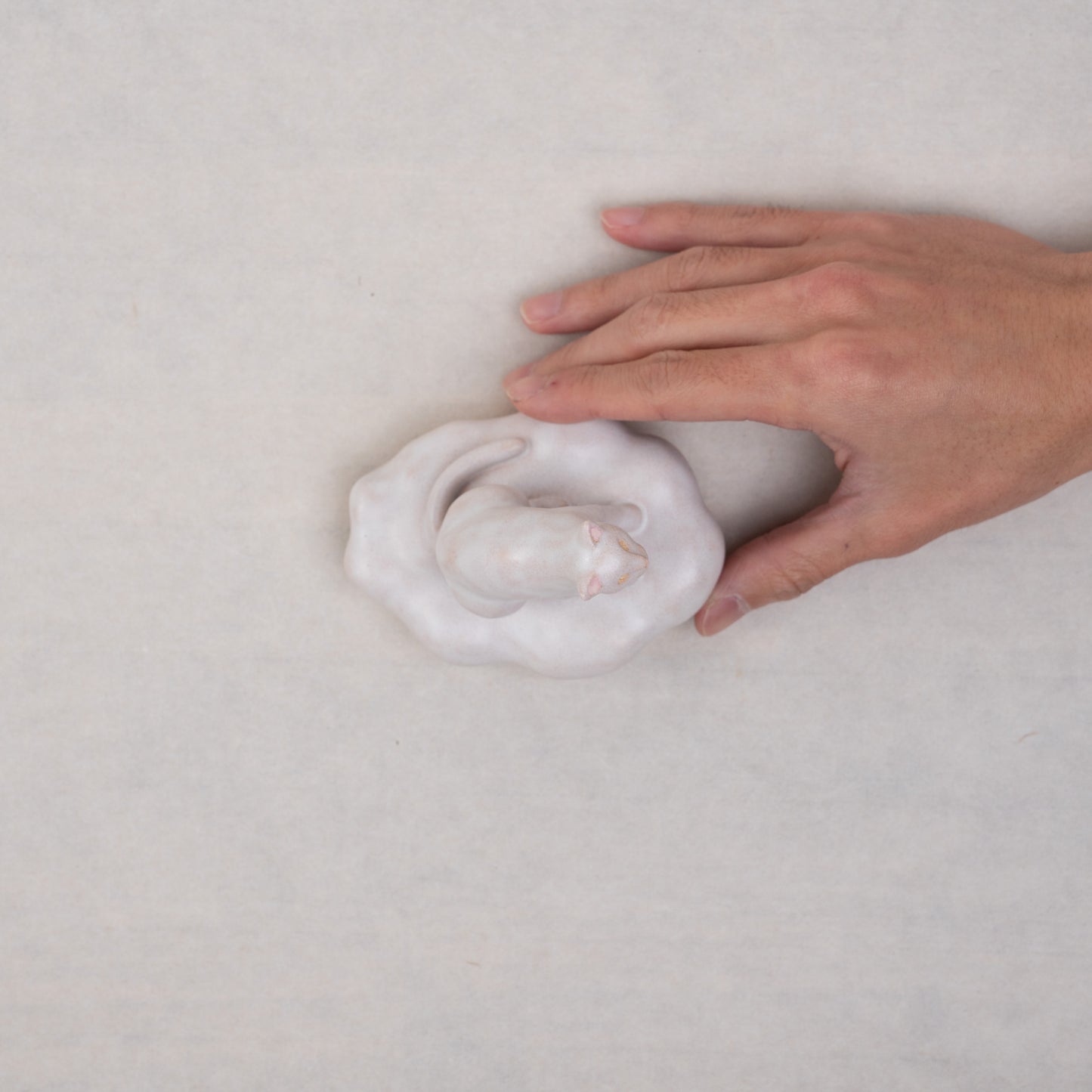 【伴 善雄】25_白猫雲にのる