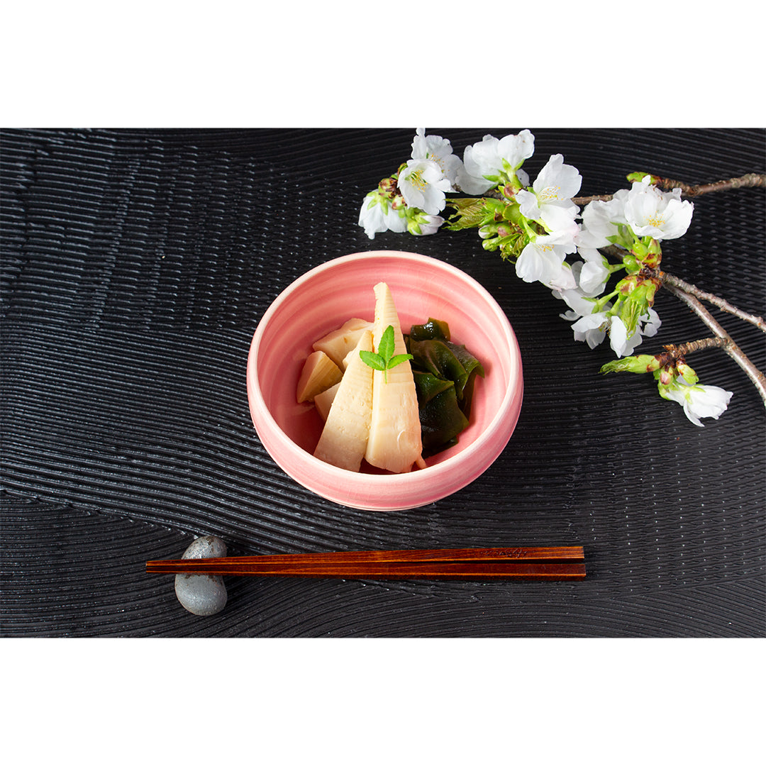 16 おむろ桜|風流抹茶碗