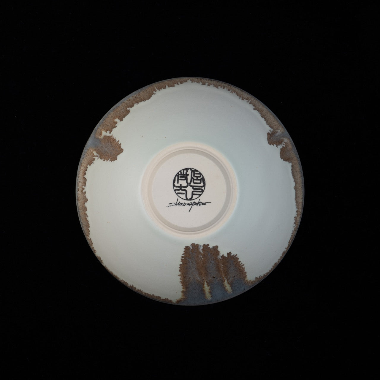 【宮下 将太】69_bowl -melty sepia blue- L