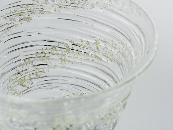 Frozen sake cups (gold and silver pair)