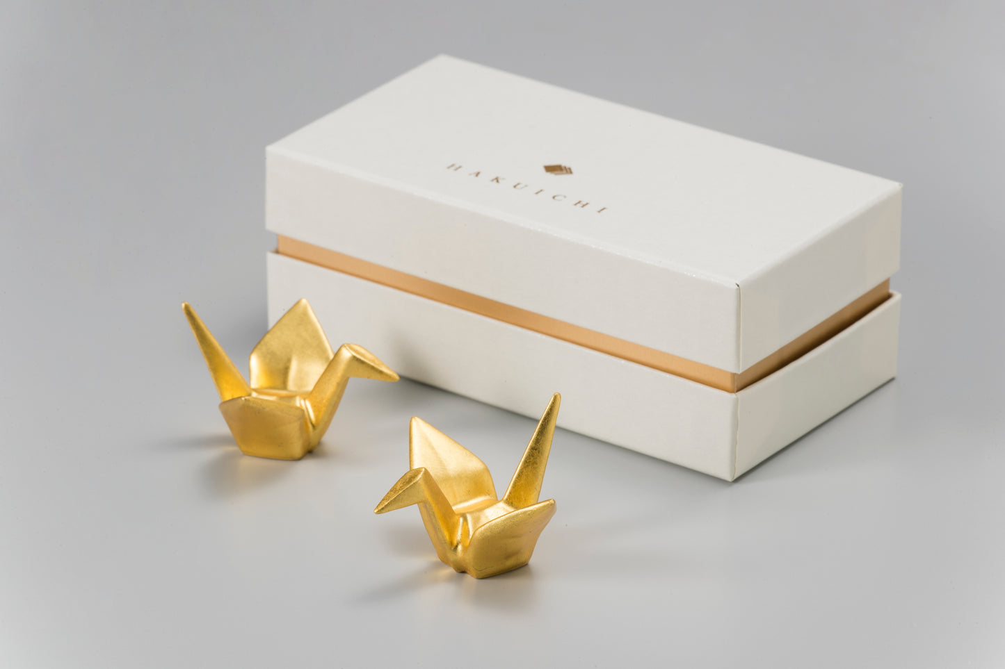 Kissho Golden Crane Chopstick Rest (Set of 2)