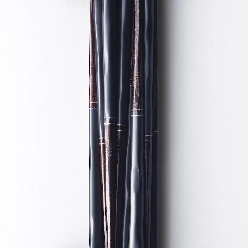 Tenare Chopsticks 2-Pair Set in Paulownia Box Black/Vermilion