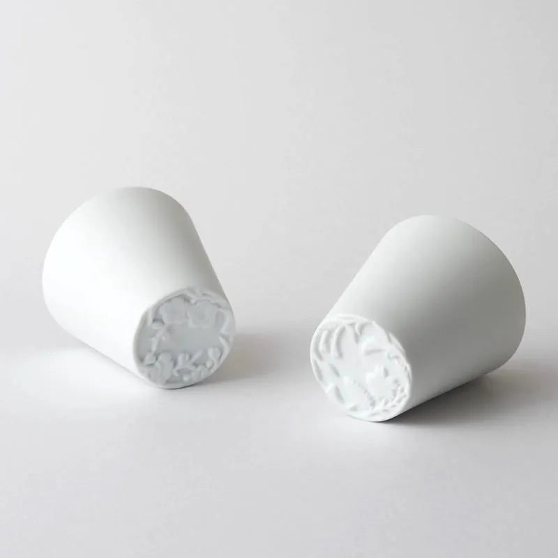 Ume Cup, Paulownia Box, White Porcelain