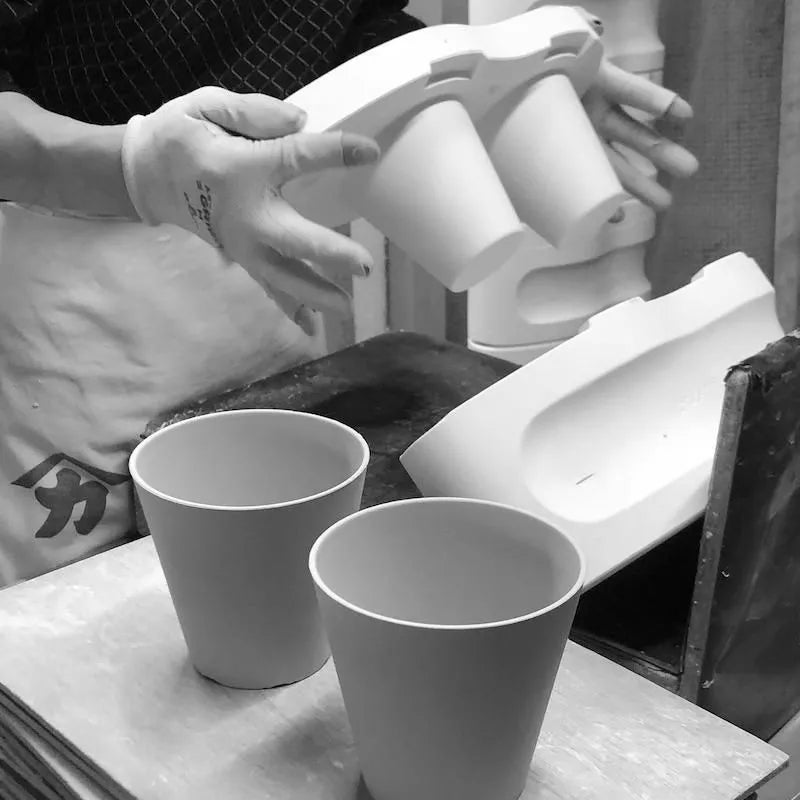 Sakura Cup, Paulownia Box, White Porcelain