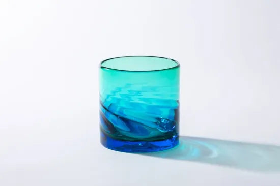 20 Irabuchaa Striped Moulded Rock Glass