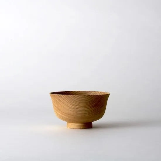 Haban Soup Bowl, Natural Wood Finish