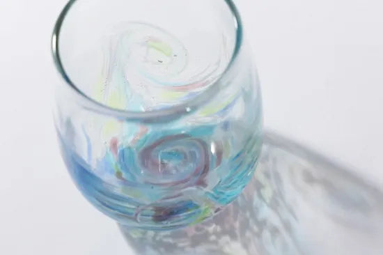 25 Whirlpool Tall Drop Glass (4 Colors)