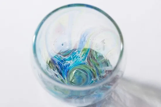 27 Whirlpool Round-Mouth Glass (4 Colors)