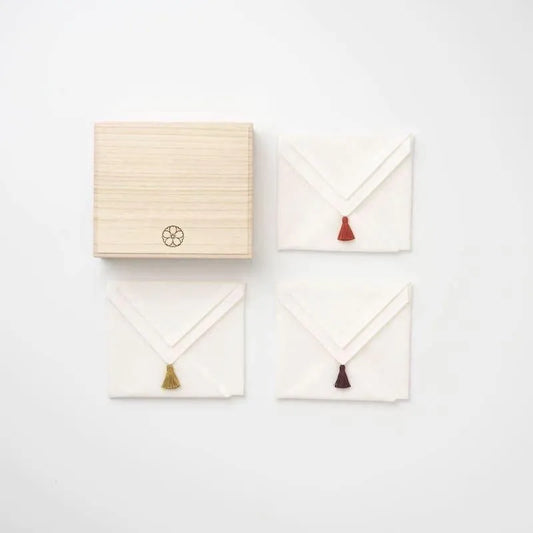 育 はんかち 極　三枚組み 桐箱入り 開運招福