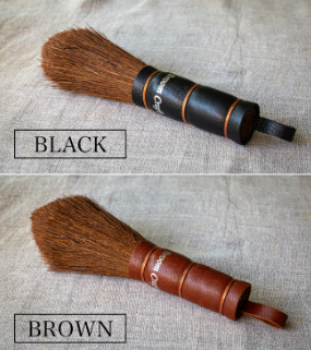 Hand Broom with Leather Grip (Brn)