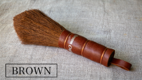 Hand Broom with Leather Grip (Brn)