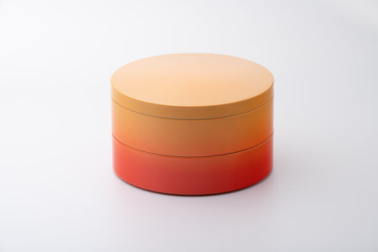 iroikoi 5.5 round two-tiered box late summer