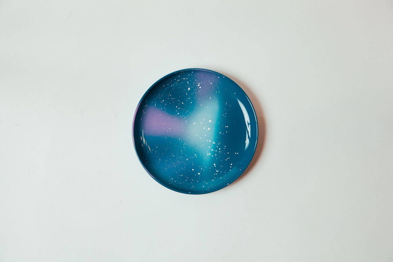 iroikoi ５．０丸 皿 雪景色