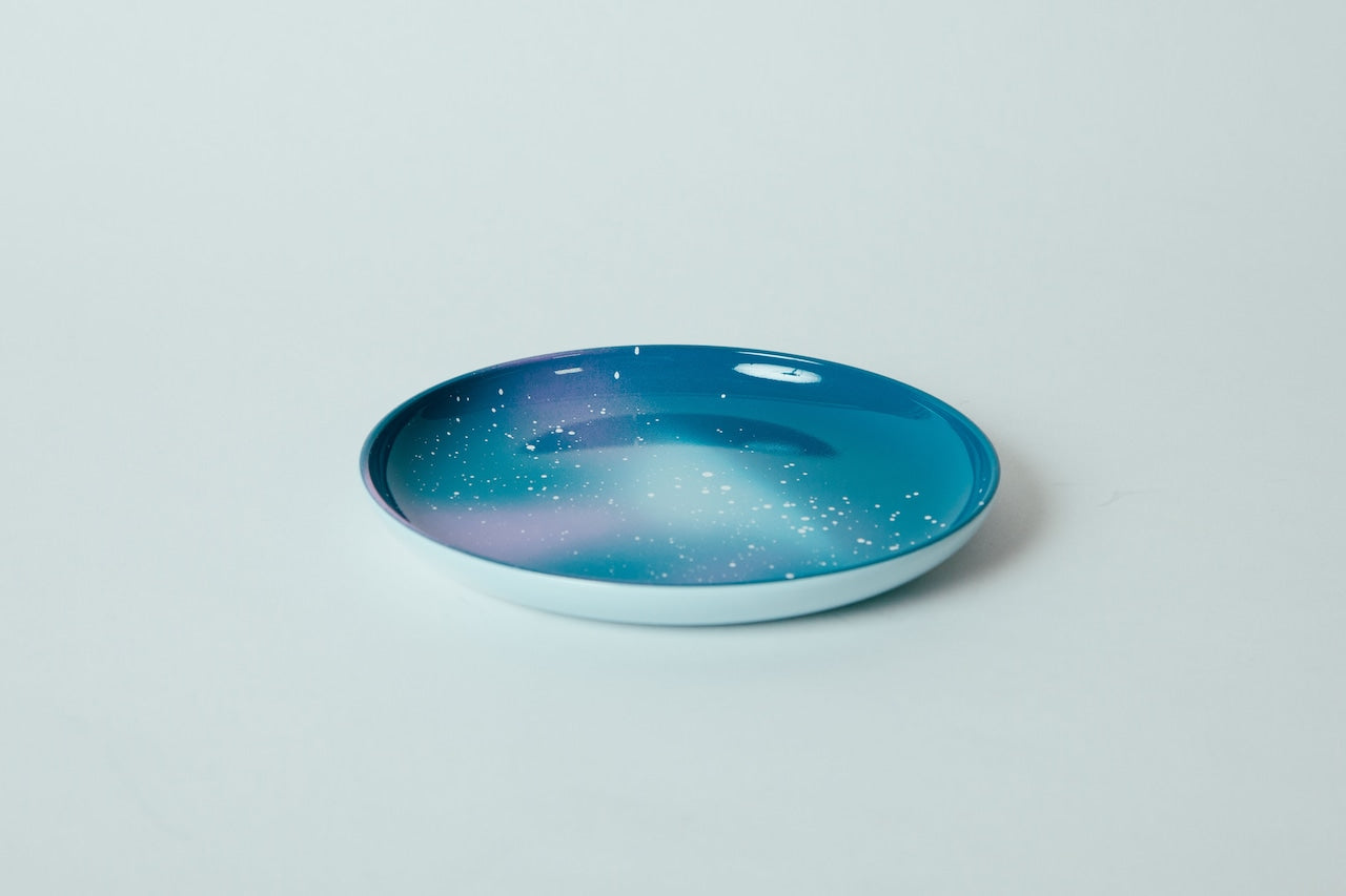 iroikoi ５．０丸 皿 雪景色