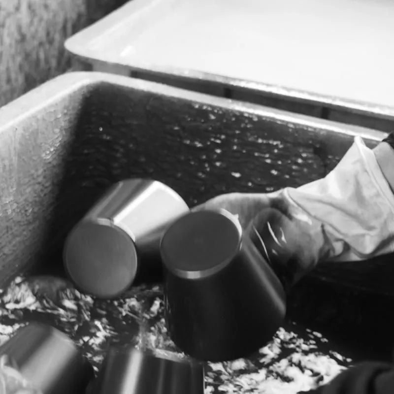 Pure Copper Cup Set (2), with Coasters, in Paulownia Box, Matte & Brown