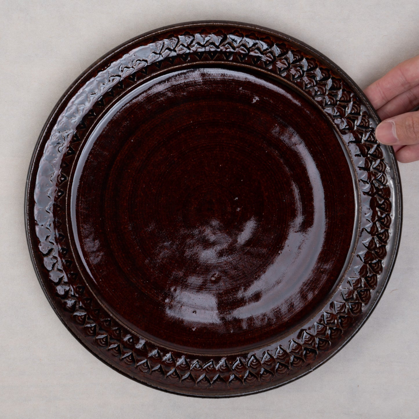 [Hiroko Ban] 25_Printed 8-inch plate (candy glaze) 