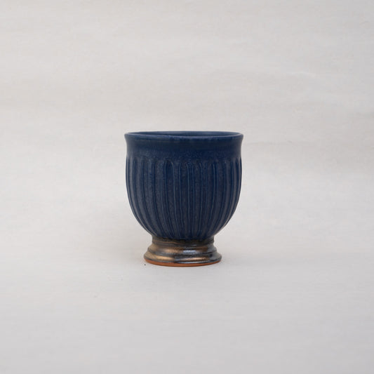 [Hiroko Ban] 06_Goblet (lapis lazuli glaze) 