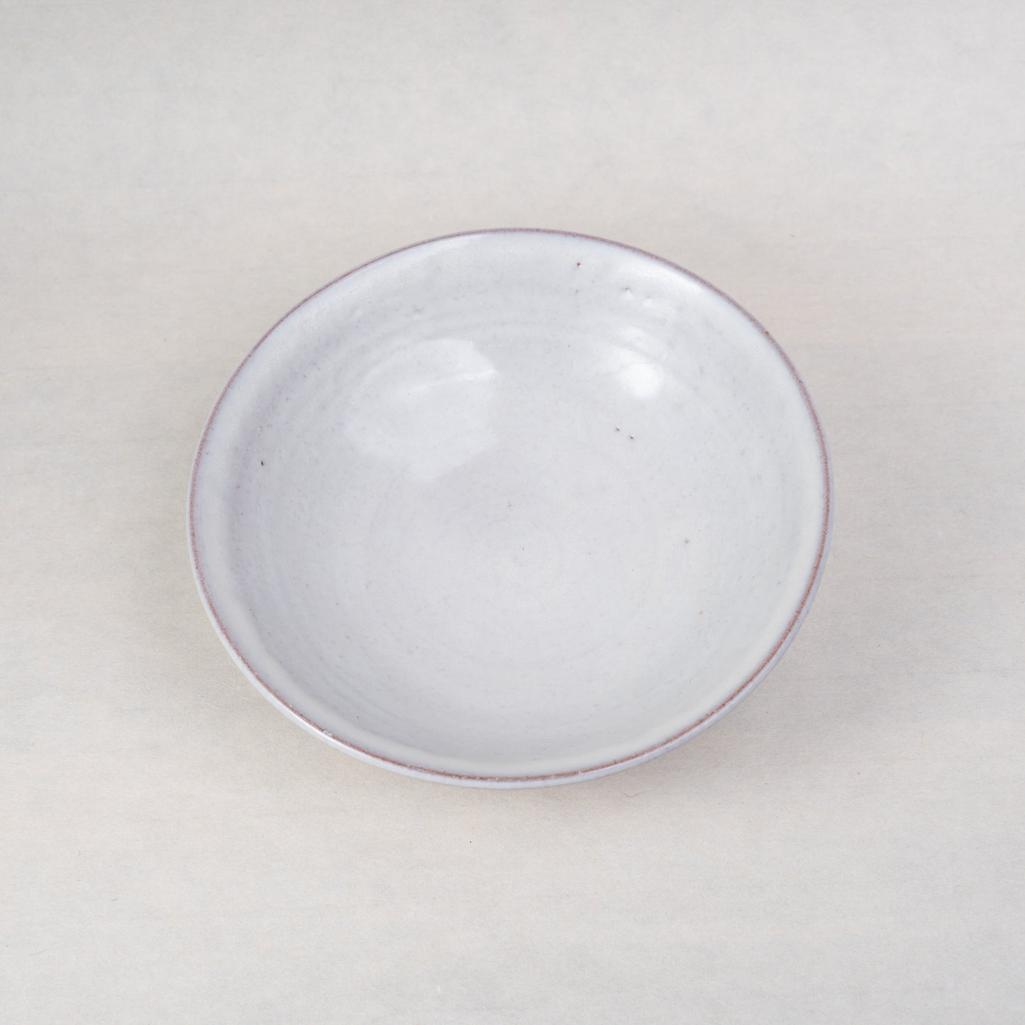 [Okada Yasushi] 03_White Hagi Glazed Bowl 