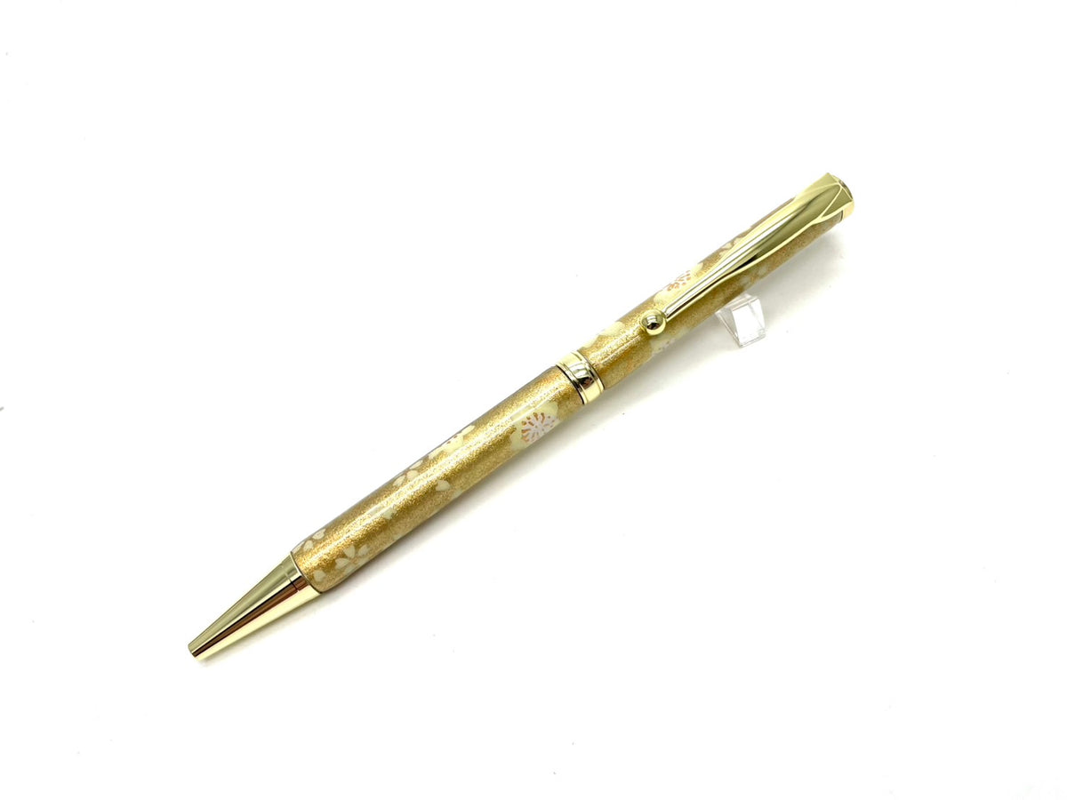 05 美濃和紙Pen/金箔格子