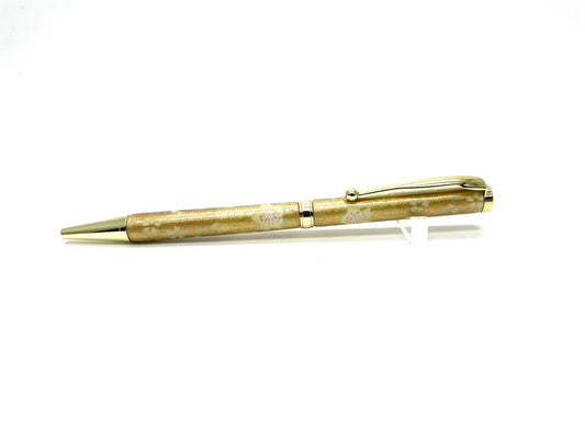 05 美濃和紙Pen/金箔格子