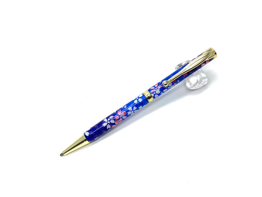 02 美濃和紙Pen/夜桜・紺色