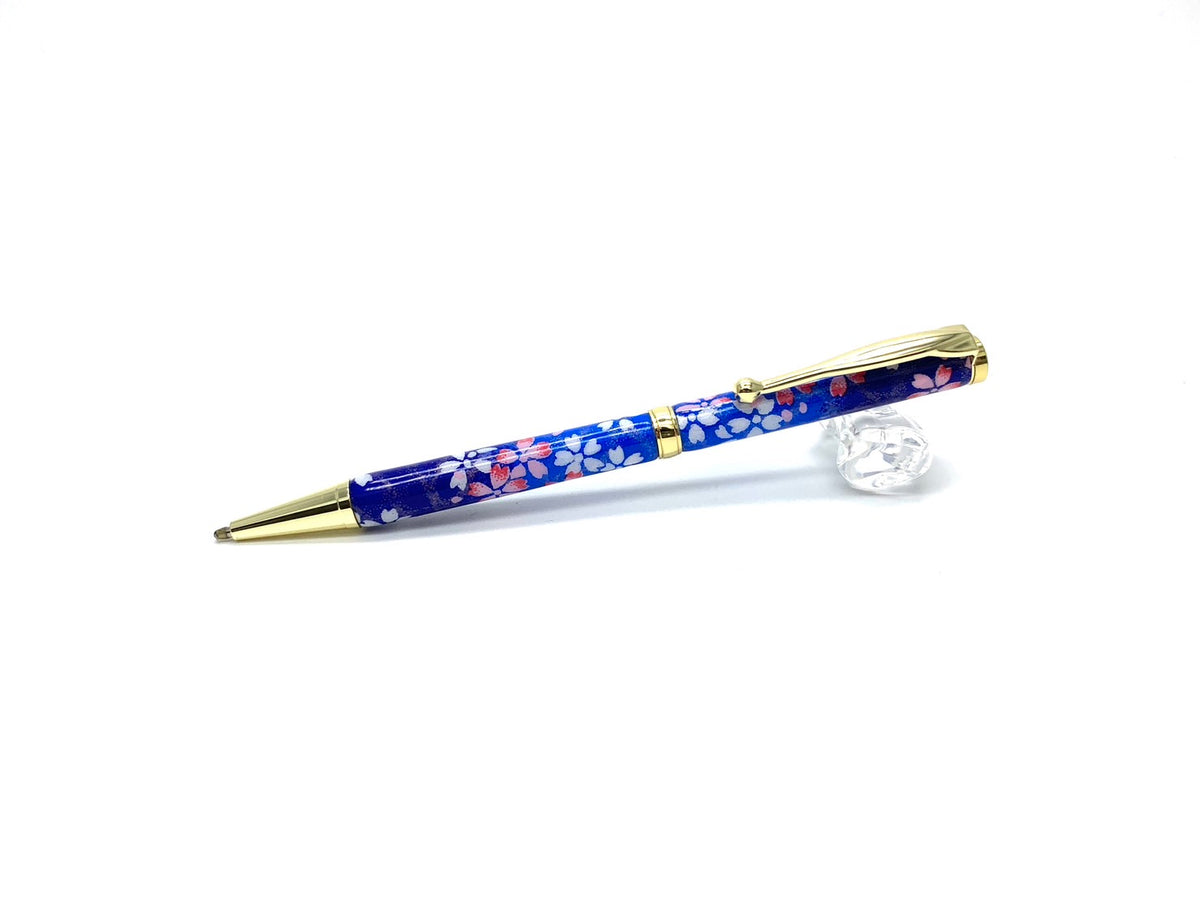 02 美濃和紙Pen/夜桜・紺色