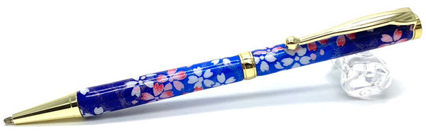 02 美濃和紙Pen/夜桜・紺色