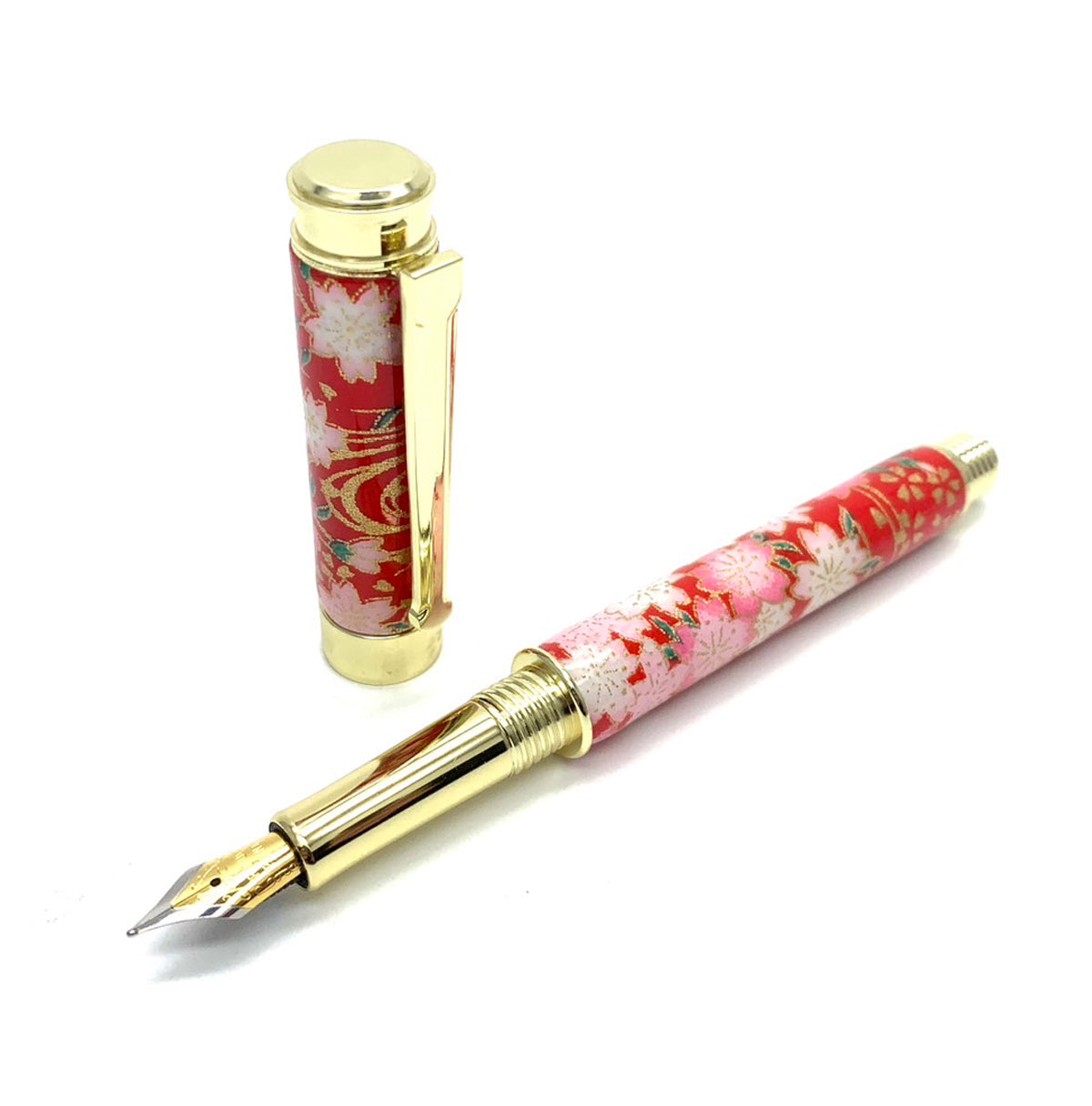 12 美濃和紙万年筆/しだれ桜