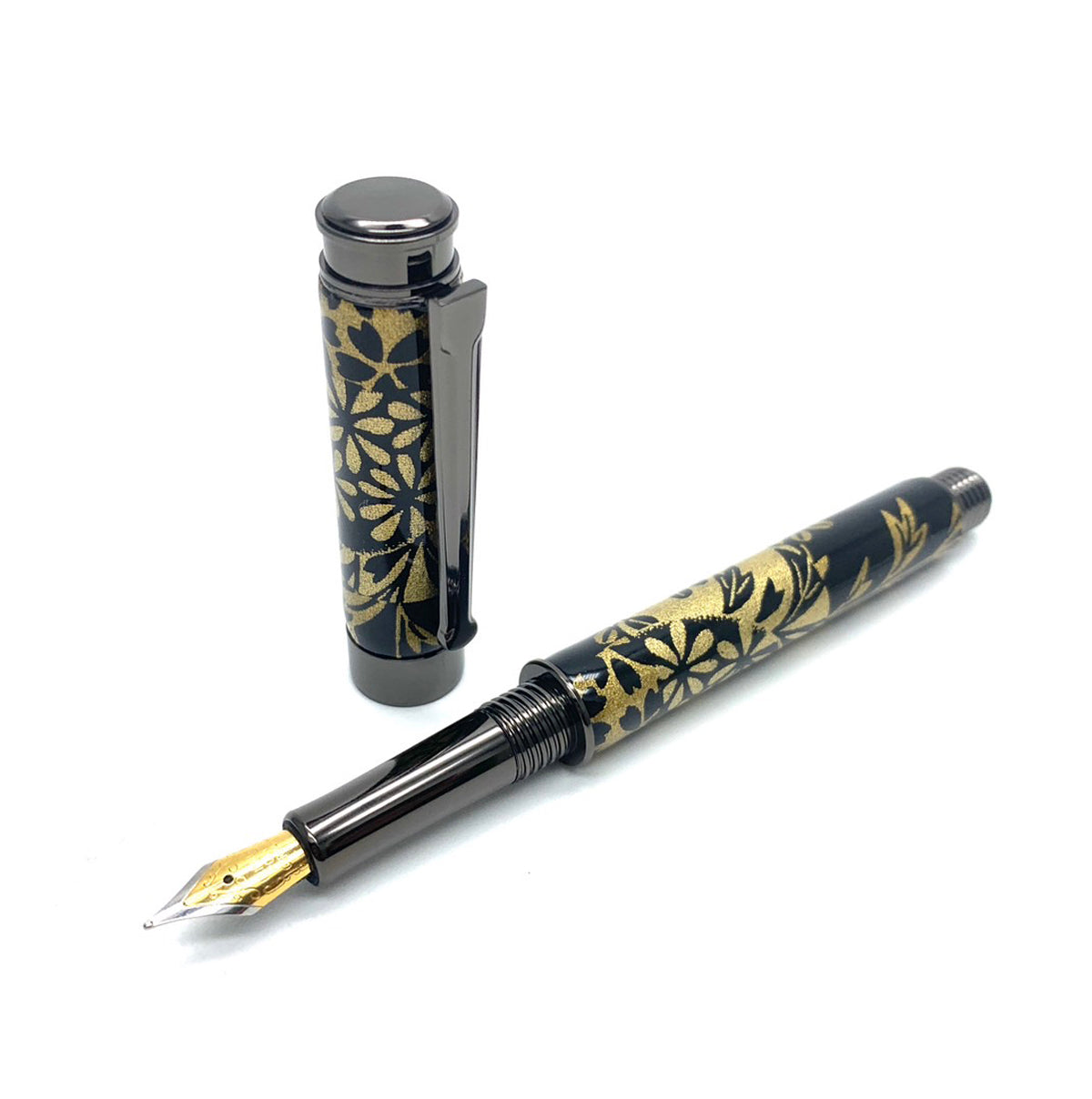 14 Mino Washi Fountain Pen / Moonlight / Seven Autumn Herbs
