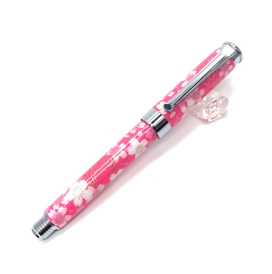10 美濃和紙万年筆/桜と流水
