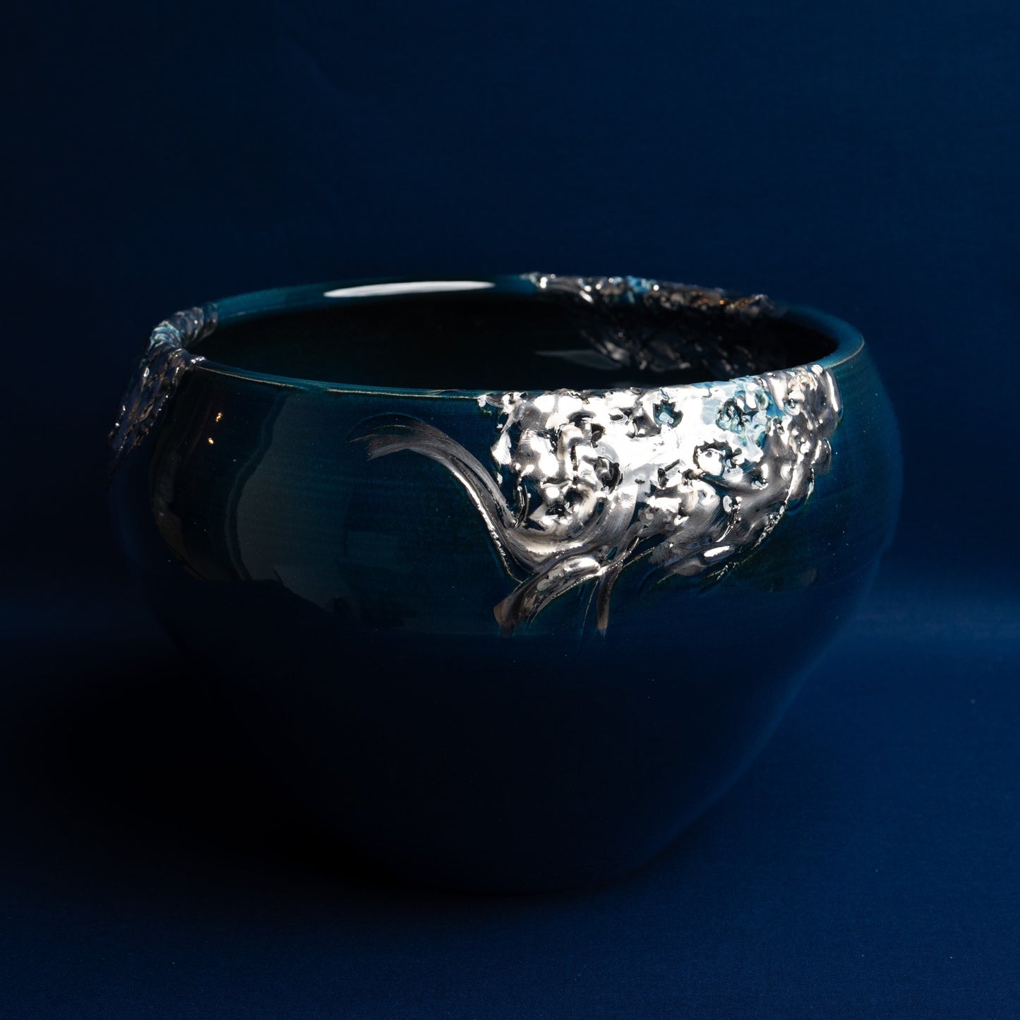 [Takenishi Yosyu] 02_Platinum colored lapis lazuli bowl [SOLOMON] 