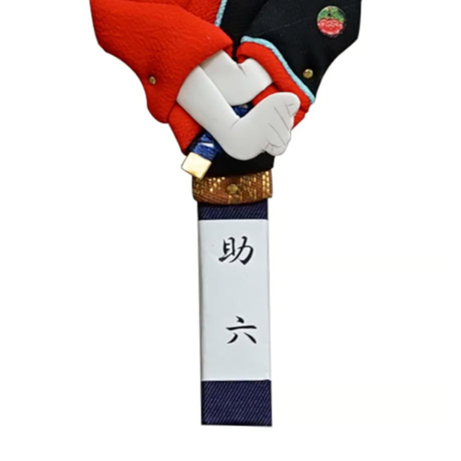 羽子板　歌舞伎十八番　7号二人 助六　スタンド付