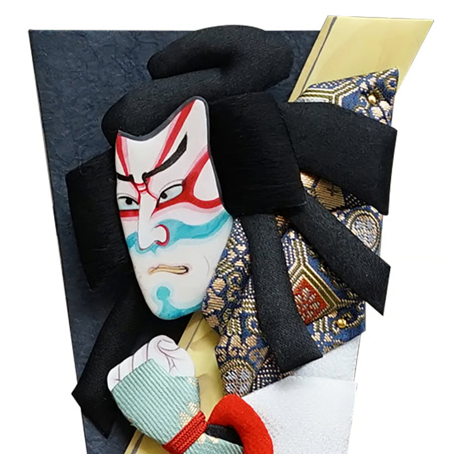 羽子板　歌舞伎十八番　7号　景清　スタンド付