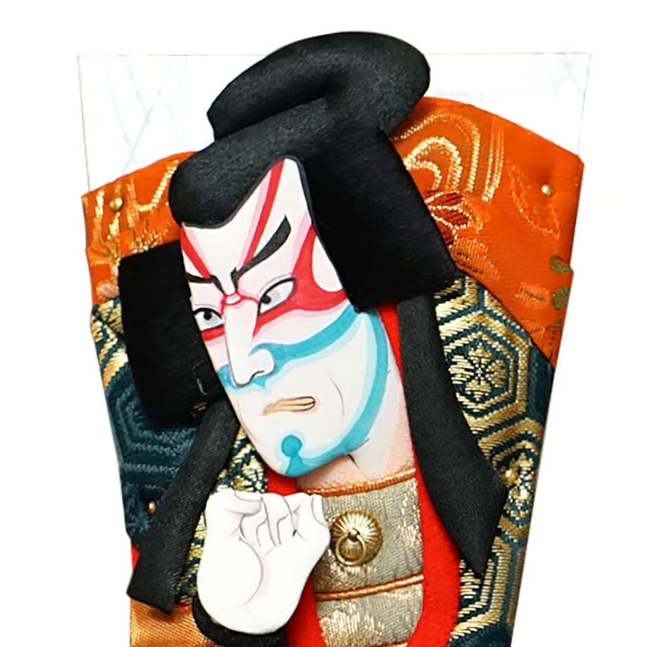 Hagoita: Kabuki Juhachiban, No. 7, Gedatsu, with Stand