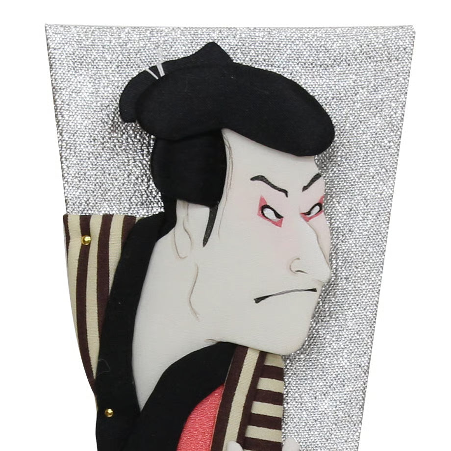 羽子板　浮世絵　7号写楽　鬼次　スタンド付