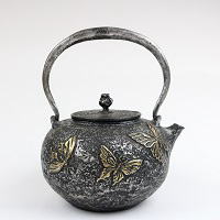 丸型・金彩蝶
