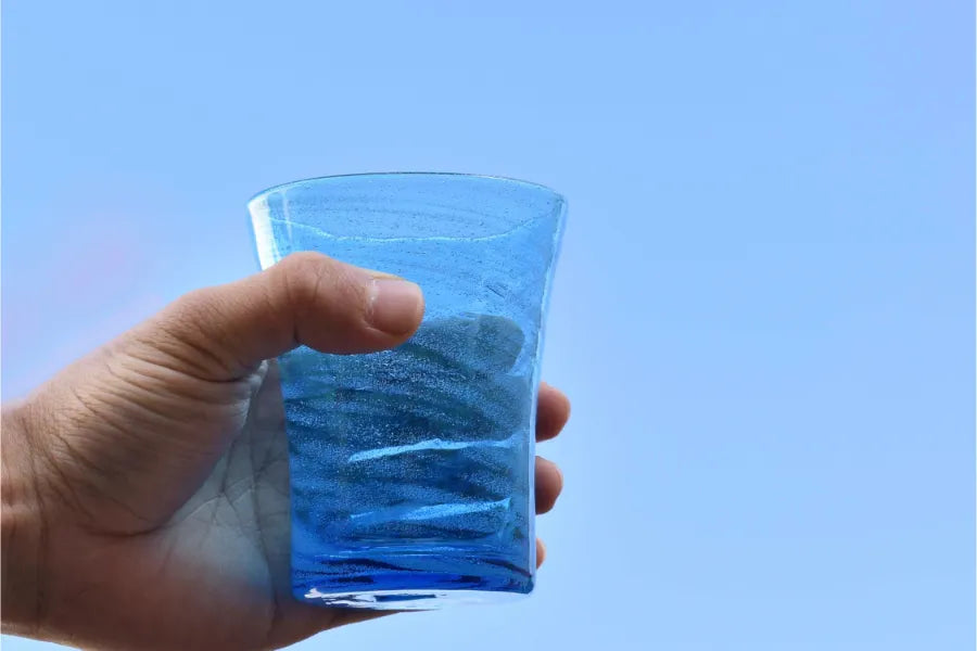 02 海の泡　4インチ口広グラス