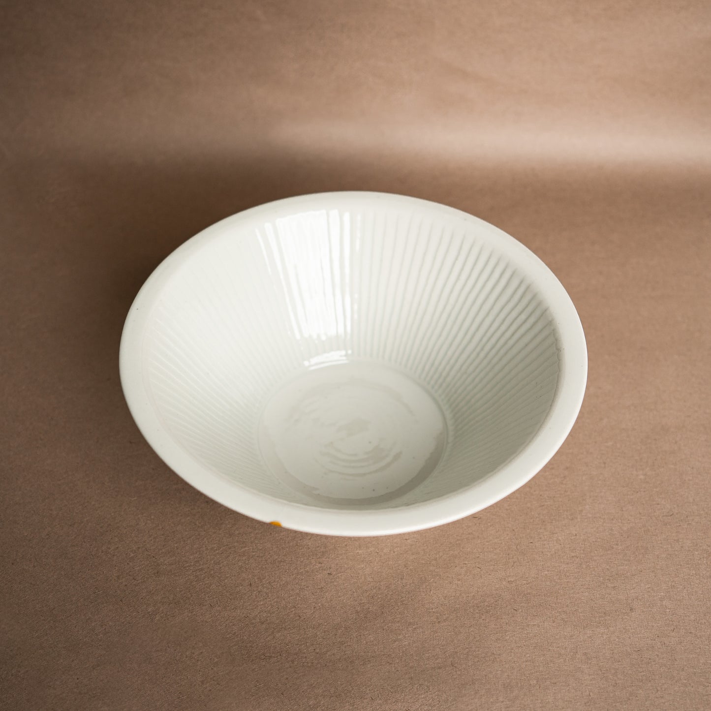 [Koreya Anan] Teardrop (white porcelain ridged small bowl x special gold-plated design) (one-of-a-kind) 
